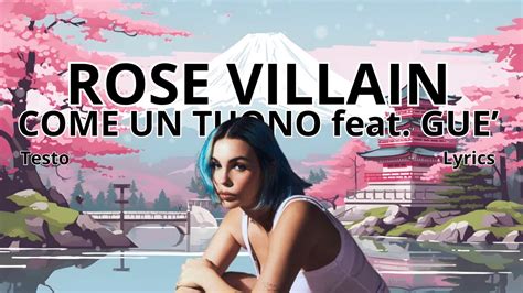 come un tuono lyrics